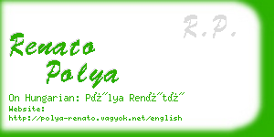 renato polya business card